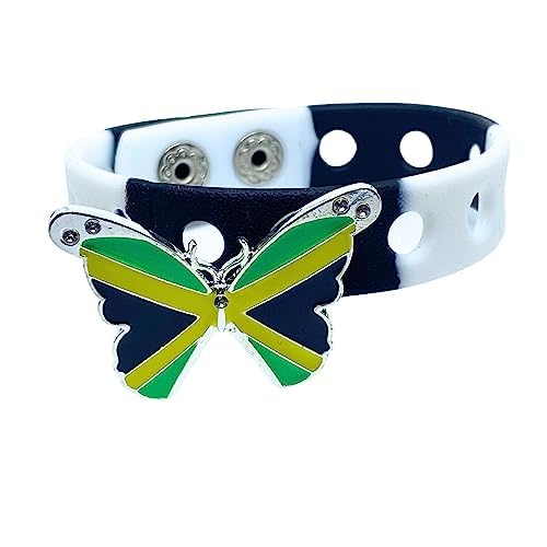 Slap Weh Butterfly Bracelet (Black and White)