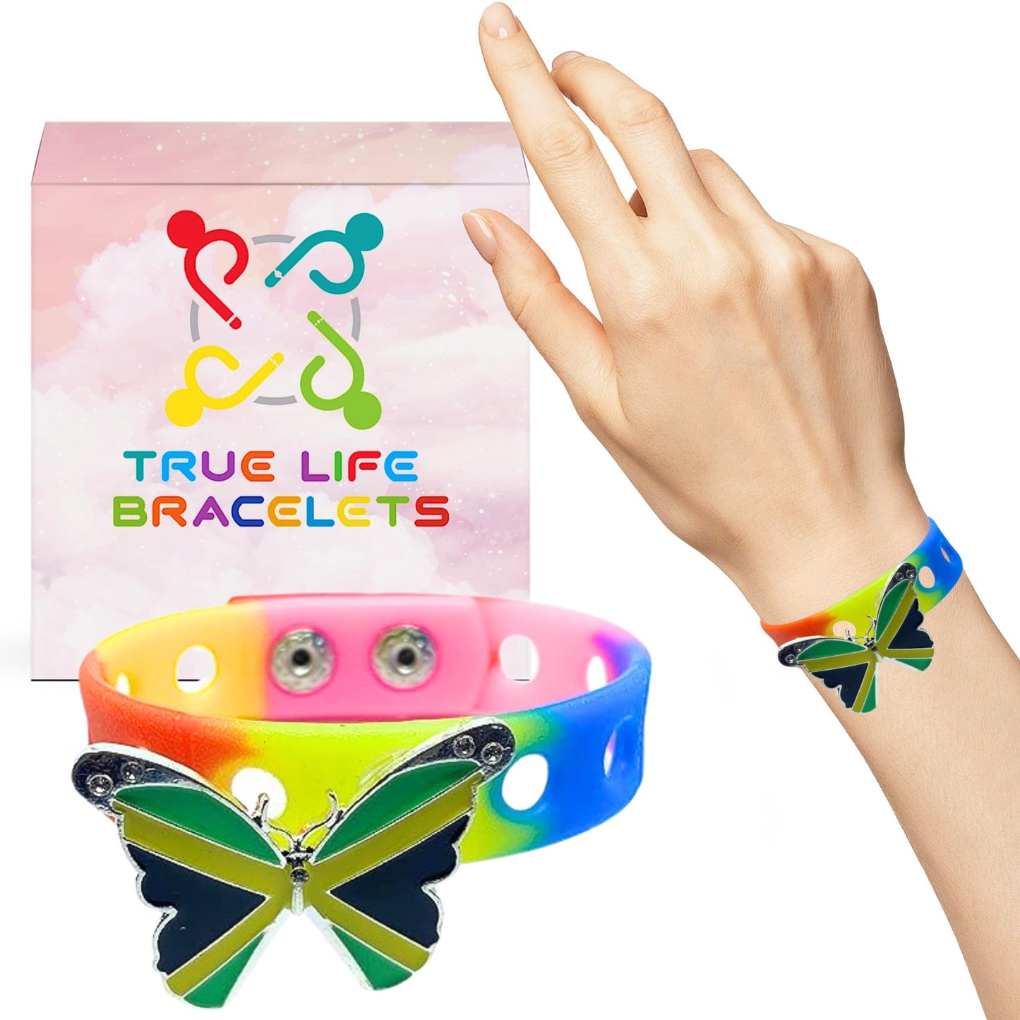 Slap Weh Butterfly Bracelet(Rainbow)