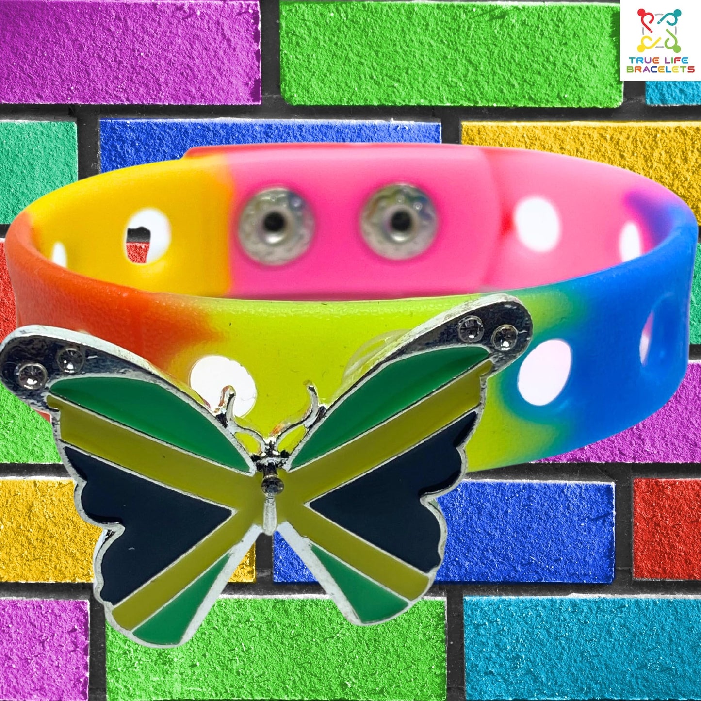 Slap Weh Butterfly Bracelet(Rainbow)