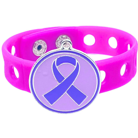 Purple Strength Awareness Bracelet(Purple)