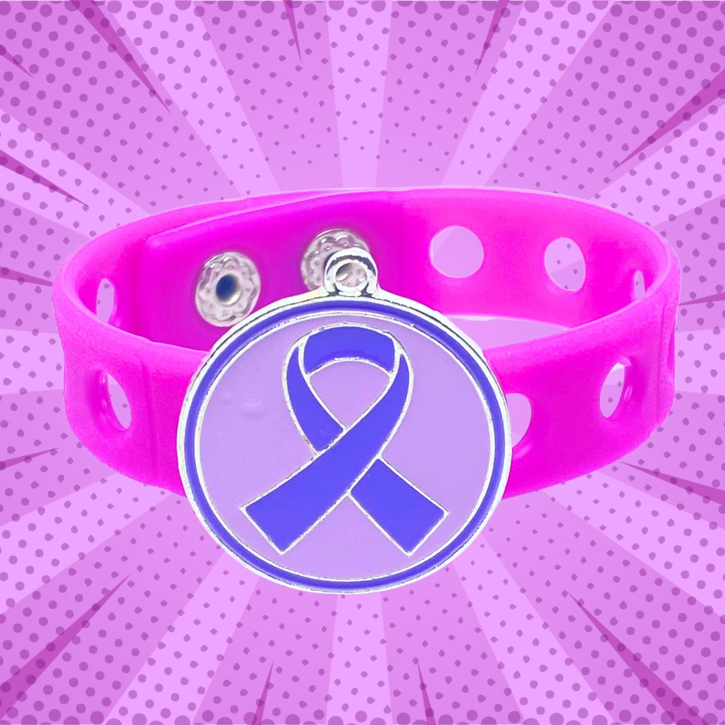 Purple Strength Awareness Bracelet(Purple)