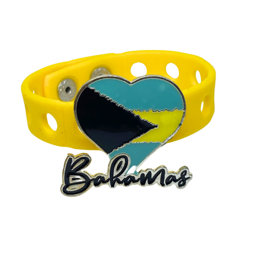 Bahamas Vibrant Heart Charm Bracelet - A Limited-Edition Tropical Treasure" True Life Bracelets