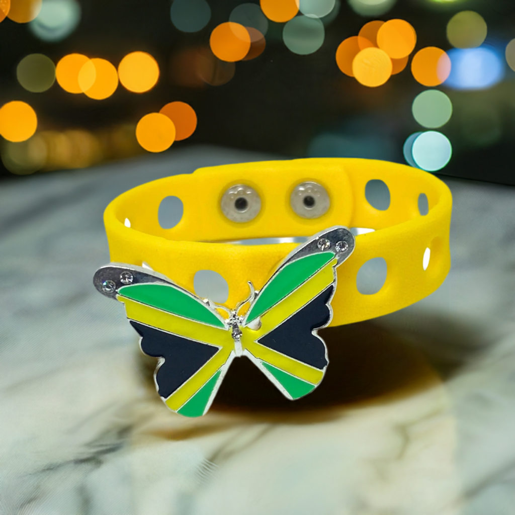 Slap Weh Butterfly Bracelet (Yellow)