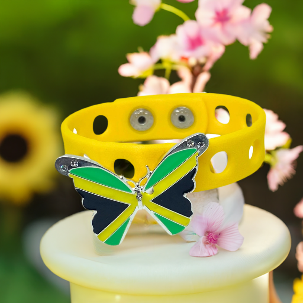 Slap Weh Butterfly Bracelet (Yellow)