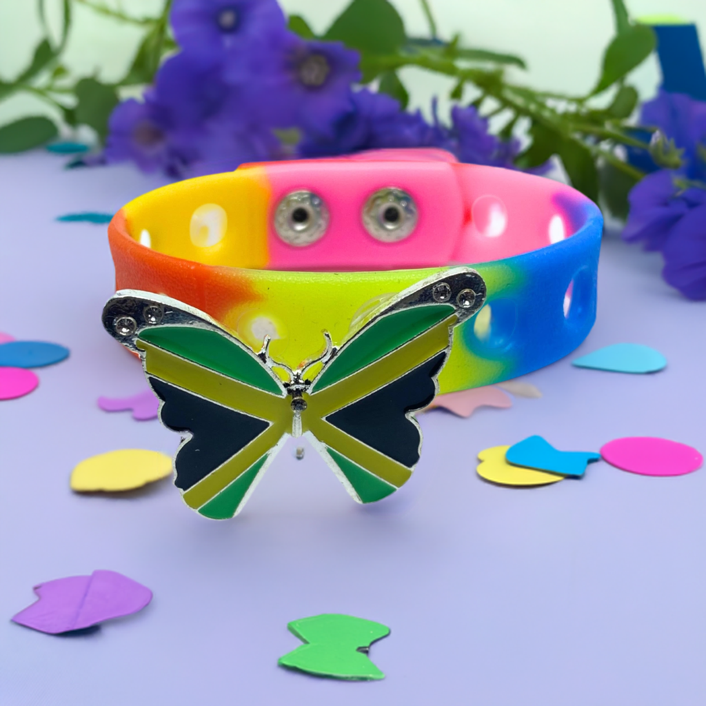 Slap Weh Butterfly Bracelet(Rainbow)